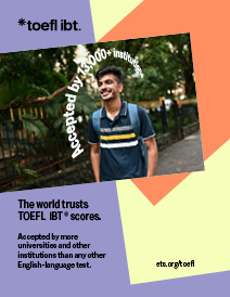 Thumbnail image of a poster stating the world accepts TOEFL scores